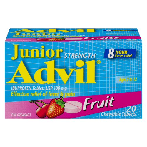 Advil 20's 100mg Chewables Fruit Flavoured