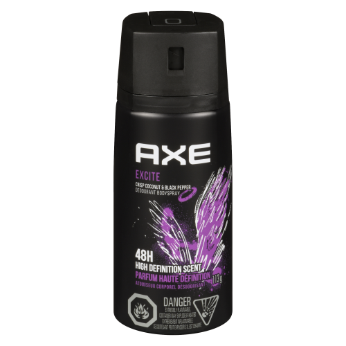 Axe Excite Coconut & Black Pepper 48hr 113gm Bodyspray