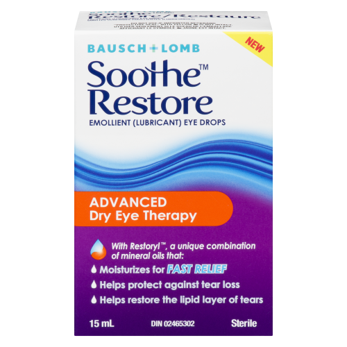 B&L Soothe Restore 15ml Eye Drops