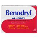 Benadryl Allergy 12 Caplets