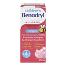Benadryl Children's Allergy Liquid 250ml Bubblegum