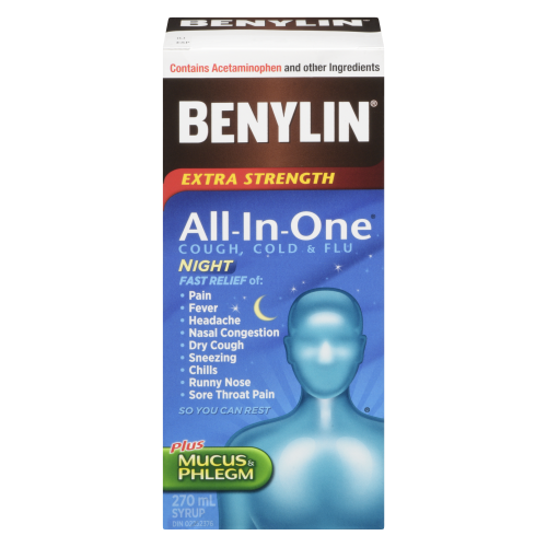 Benylin 270ml Extra Strength All-In-One Night
