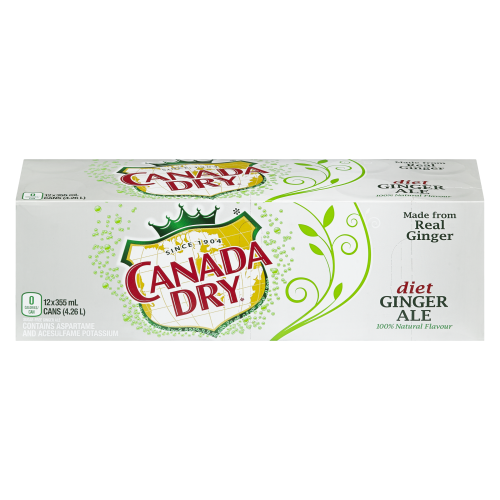 Canada Dry 12 x 355ml Diet Gingerale