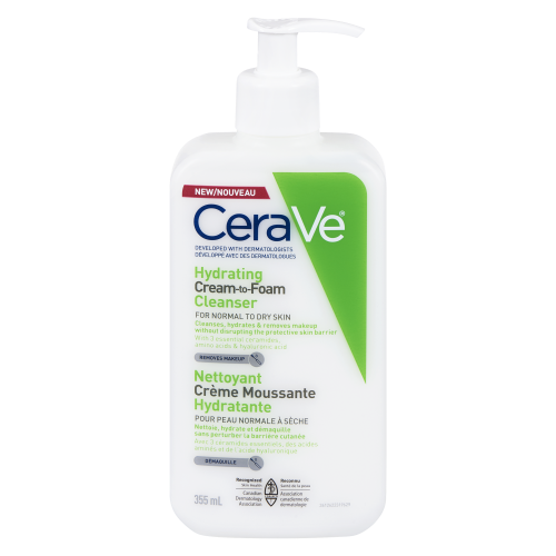 Cerave Hydrating Cream To Foam Cleanser 355ml