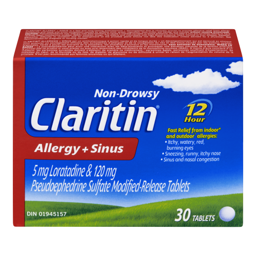 Claritin Allergy + Sinus 30 Tablets