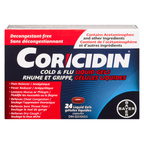Coricidin Cold & Flu Liquid Gels 24
