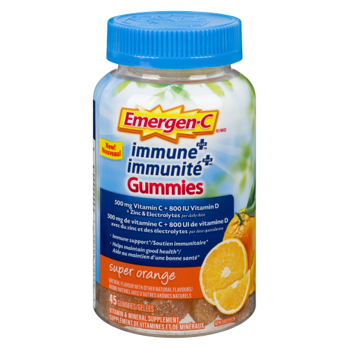 Emergen-C Immune Gummies Sup Orange 45's