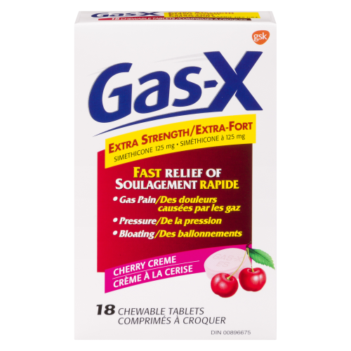 Gas-X Extra Strength 18 Chewable Cherry Tablets