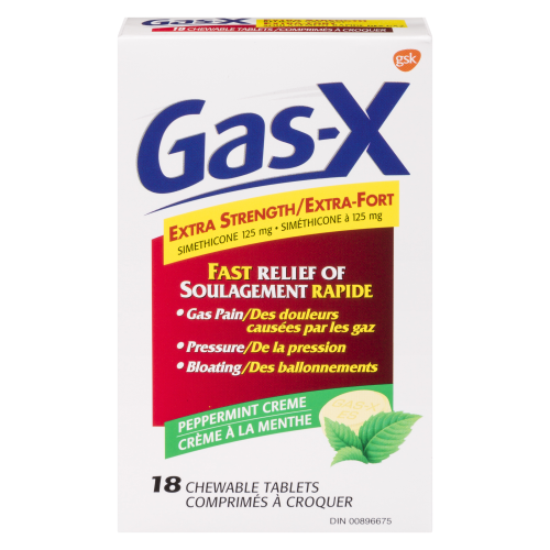 Gas-X Extra Strength 18 Chewable Peppermint Tablets