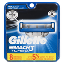 Gillette Mach 3 Turbo 8 Cartridges