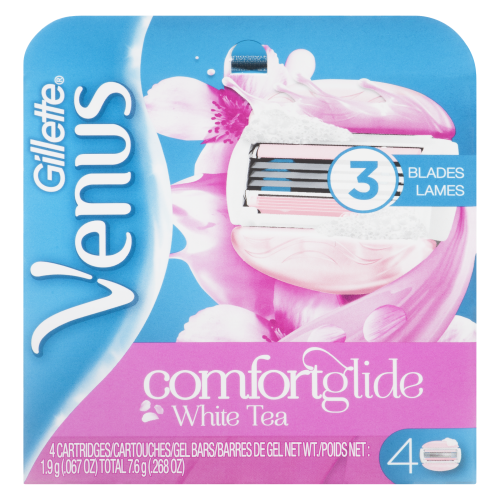 Gillette Venus Comfort Glide White Tea 4 Cartridge Refills
