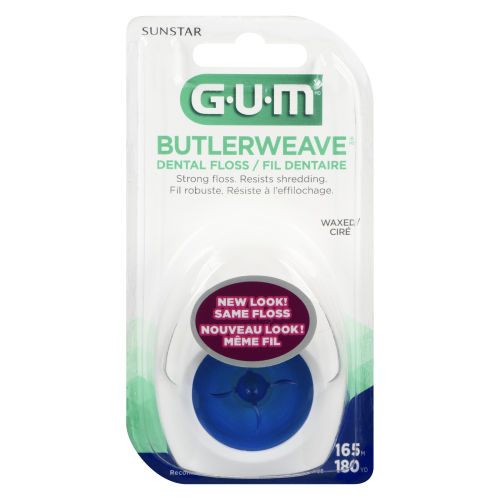 GUM Butlerweave Dental Floss Waxed 16.5m