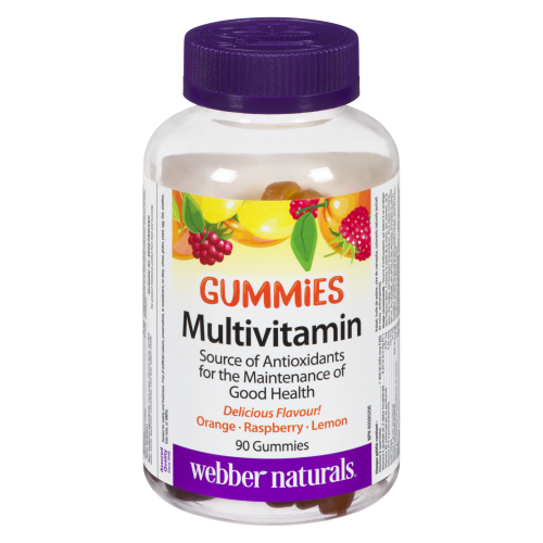 Gummies Multivitamins 90's Orange Raspberry