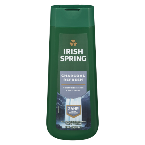 Irish Spring Charcoal Refresh Face & Body Wash 591ml