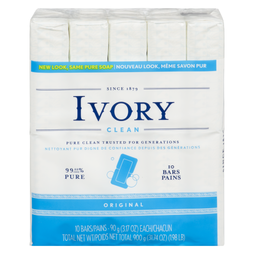 Ivory 10x90g Bar Soap