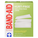 J&J Band-Aid Hurt Free Large 10 Pads
