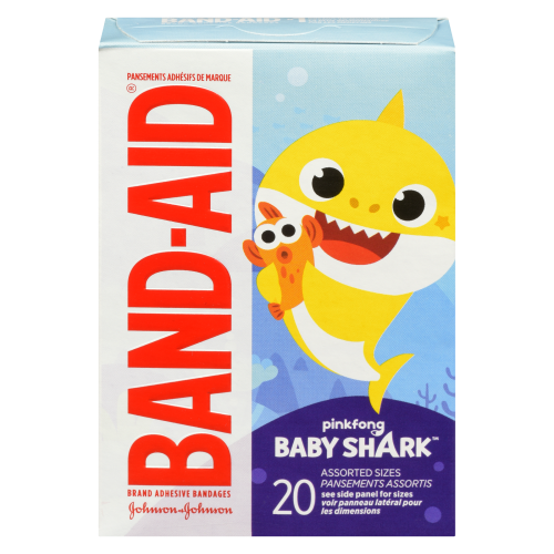 J&J Bandaid Baby Shark 20 Pk