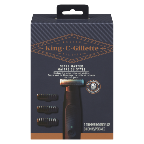 King C Gillette Style Master 1 Trimmer 3 Combs