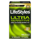 Lifestyles Ultra Sensitive 14 Lubricated Condoms