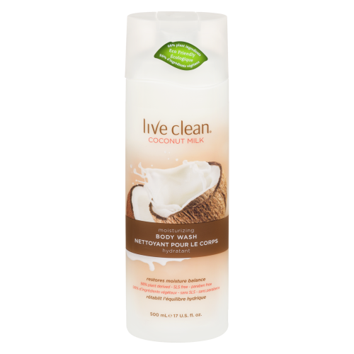 Live Clean Coconut Milk Body Wash 500ml