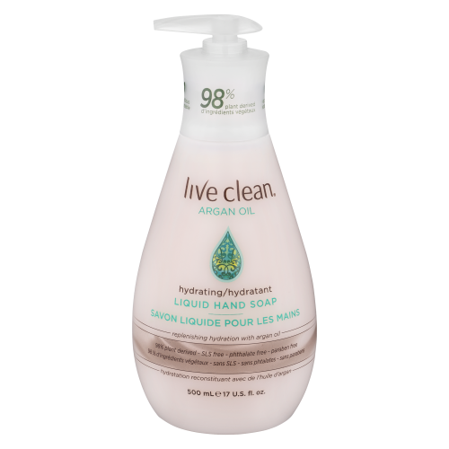 Live Clean Hand Soap + Argan Oil 500ml