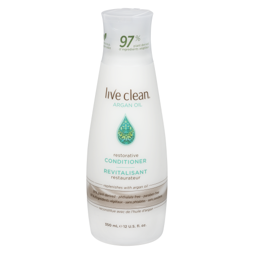 Live Clean Restorative Conditioner +Argan Oil 350ml