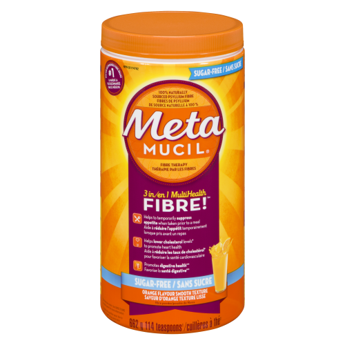 Metamucil Fibre Sugar Free 662gm Orange Flavour