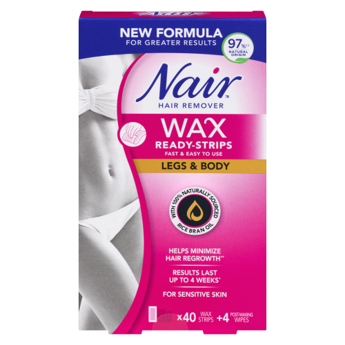Nair Wax Ready Strips Legs & Body 40