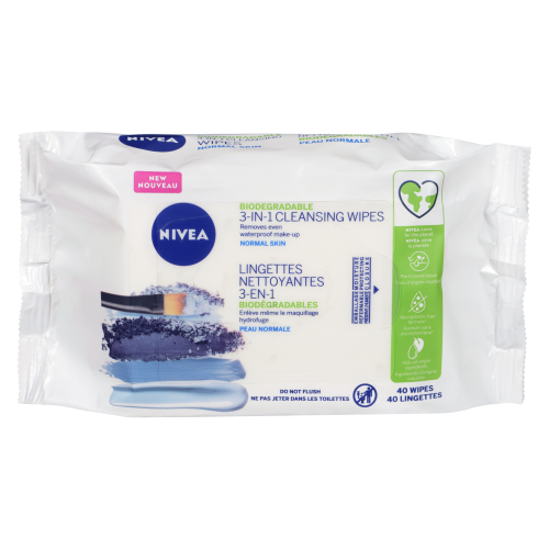 Nivea 3 in 1 Cleansing Wipes 40