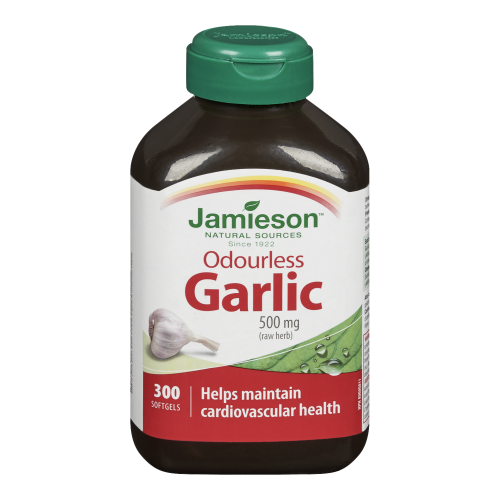 Odourless Garlic 500mg 300 Softgels Jamieson