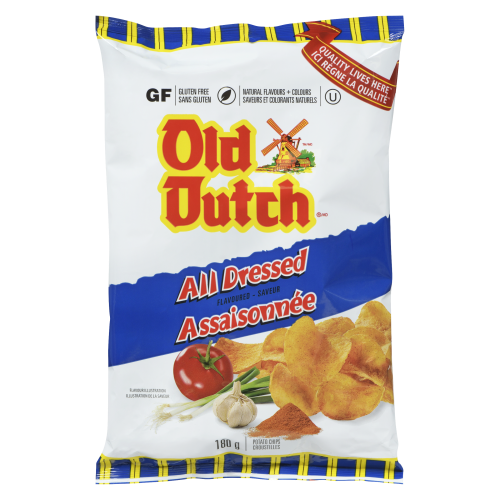 Old Dutch All Dressed Chips 180gm