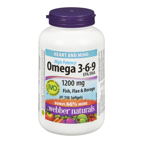 Omega 3-6-9 1200mg 150 Softgels