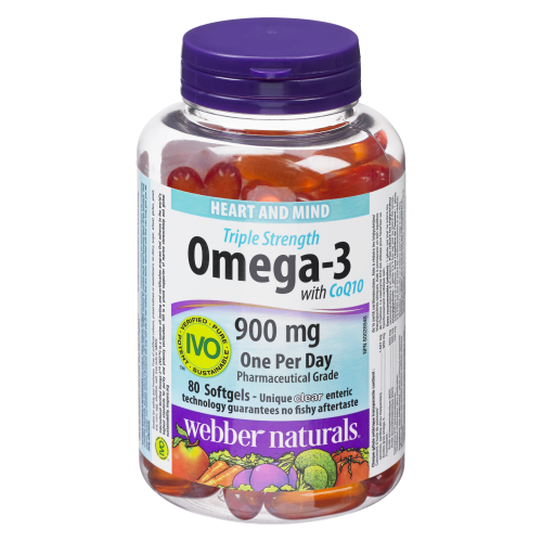 Omega 3 with Co Q10 900mg 80 Softgels