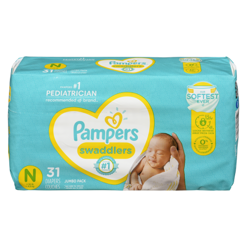 Pampers Swaddlers Newborn 31 Diapers