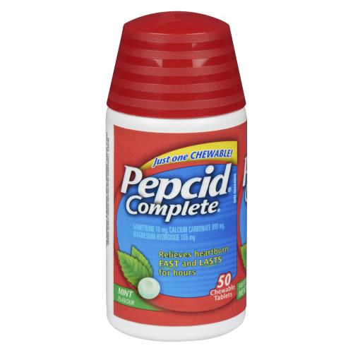 Pepcid Complete 50 Chewable Tabs Mint