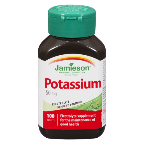 Potassium 50mg 100 Tablets Jamieson