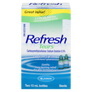 Refresh Tears 2 x 15ml Lubricating Eye Drops