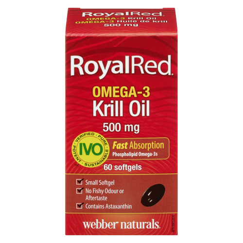 Royal Red Omega-3 Krill Oil 500mg 60 Softgels