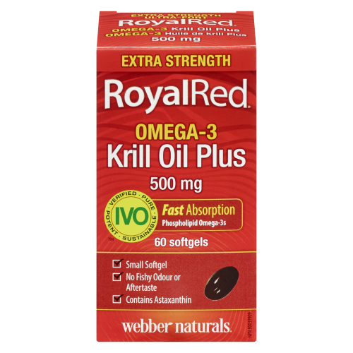 Royal Red Krill Oil Plus 500mg 60 Softgels