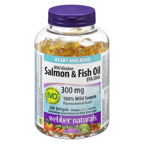 Salmon & Fish Oil 300mg 220 Softgels