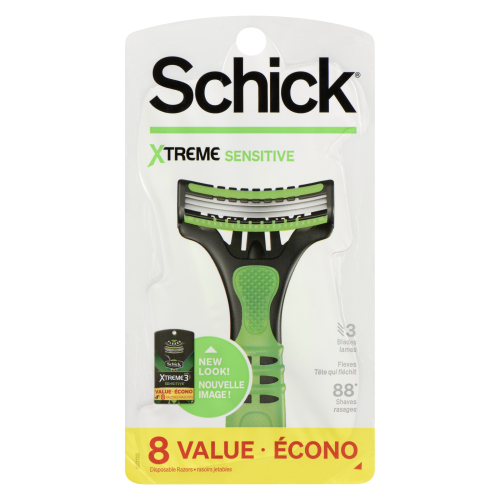 Schick Xtreme 3 Sensitive 8 Disposable Razors