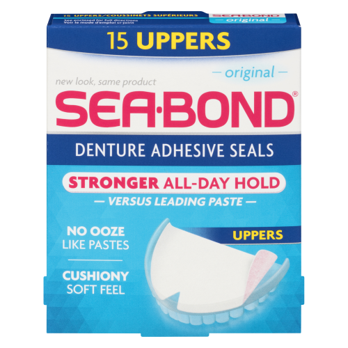 Sea-Bond Denture Adhesive Seals Uppers 15's