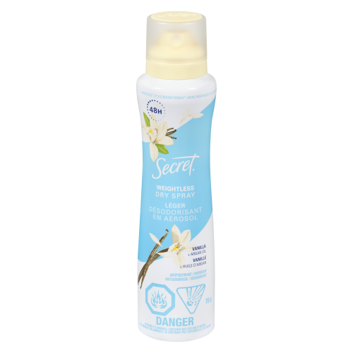 Secret Dry Spray Deodorant Vanilla 116gm
