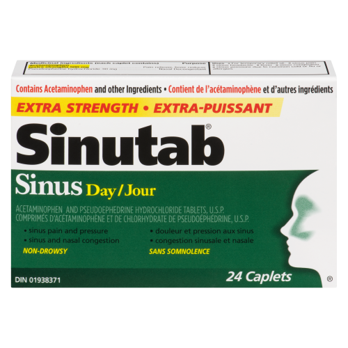 Sinutab Sinus Day Extra Strength 24 Caplets