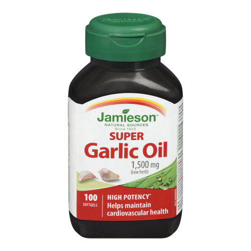 Super Garlic Oil 1500mg 100 Softgels Jamieson