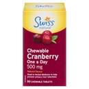 Swiss Chewable Cranberry 500mg 50 Chewable Tablets