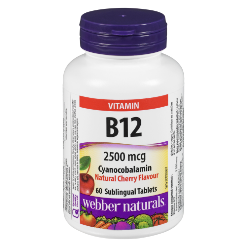 Vitamin B12 2500mcg 60 Sublingual Cherry