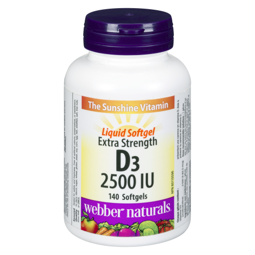 Vitamin D3 2500iu 140Liquid Softgels Extra Strength