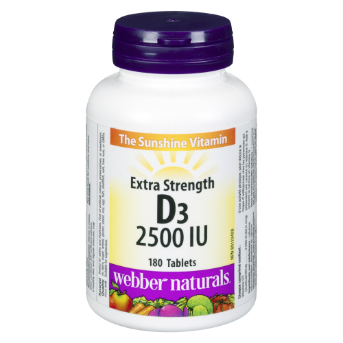 Vitamin D3 Extra Strength 2500iu 180 Tablets