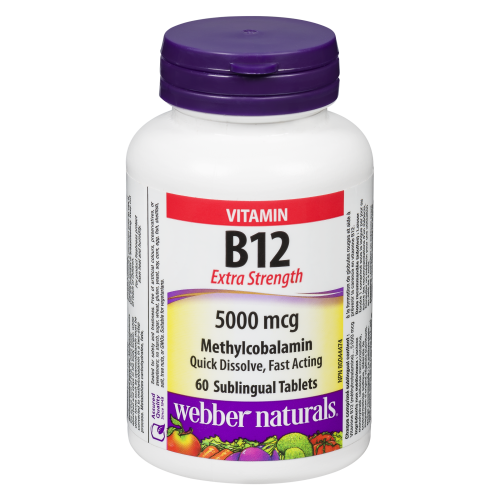 Vitamin  B12 5000mcg 60 Sublingual Tablets